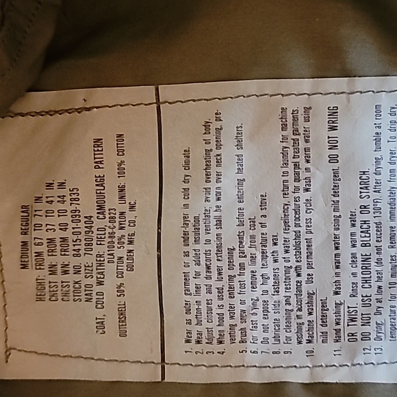 Heavy Camo Cold Weather Jacket - Picture 2 of 5